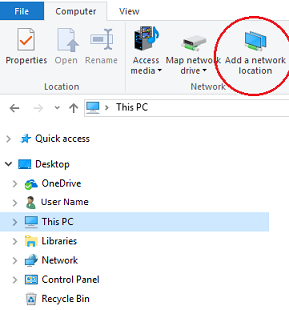 add network location small