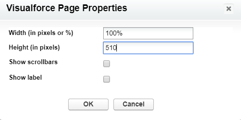 visualforce page properties