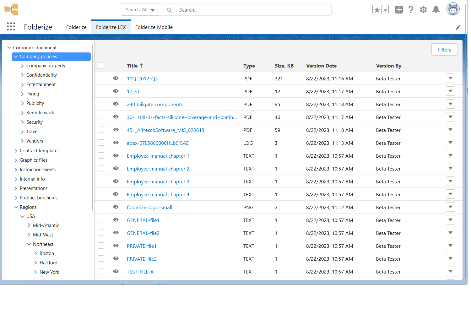 Folderize App Screenshot